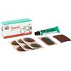 REMA TIP TOP Kit Riparazione 5 Pezze F1, Una Pezza F2, 1 Tubetto Di Mastice, 1 Carta Vetrata.
