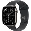 APPLE WATCH SERIES 11 GPS + CELLULAR 42MM CASSA TITANIO ARDESIA CON SPORT BAND NERO - M/L