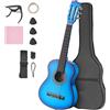 Uimoso Kit per Chitarra Classica 780 mm con Corde in Nylon Blu per Principianti