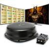 MOSCATELLI Antenna TV Camper Omnidirezionale DVB-T/T2 per Interno/Esterno - Antenna Camper 12/24/220V con Filtro LTE 4G - Kit Completo con Amplificatore Potente e Cavi Coassiali - Nero