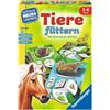 Ravensburger 25034 - Nutrire gli animali - gioco e apprendimento, gioco educativo per bambini dai 3 ai 6 anni, nuovo apprendimento giocoso per 1-4 giocatori