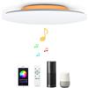 chysongoods 48W Φ50cm Plafoniera LED Compatibile Amazon Alexa Google Home Con Bluetooth Altoparlante Telecomando Luce Regolabile Cambia Colore RGB Lampada Da Soffitto WIFI Intelligente Per Soggiorno