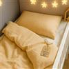 Totsy Baby Set Copripiumino Bambini Mussola 100 x 135 cm cotone - Copripiumino Lettino con Federa 60 x 40 cm e Cerniera - Bimbo Bimba Neonato Cameretta Mussola Culla Oeko-Tex Beige