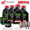 MOTUL - HIFLO - NGK Tagliando HONDA Integra 750 2017 2018 2019 / Olio 5100 10W30 + filtro e candele