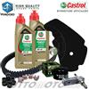 CASTROL - HIFLO - NGK - BANDO - MITSUBOS Tagliando PIAGGIO Beverly 400 Tourer 2008 2009 2010 / Kit Castrol Scooter 5W40