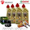 Castrol - Hiflo - NGK Tagliando DUCATI Supersport 950-S 2017-2022 / Olio Castrol 15W50 Filtro Candele