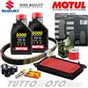 Motul - Hiflo - NGK - Braking - Bando - Tagliando SUZUKI Sixteen 150 2008-2012 / Olio Motul 5000 10W40 + Kit Completo