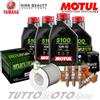 Motul - Hiflo - NGK Tagliando YAMAHA XJ 600 N 1995-2003 / Kit Olio Motul 5100 10W40 + Filtri Candele