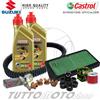 Castrol - Hiflo - NGK - Bando Tagliando SUZUKI Burgman 400 2018-2022 / Olio Castrol P1 10W40 + Kit Completo