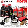MOTUL - HIFLO - NGK - BANDO - BREMBO Tagliando YAMAHA TMAX 500 2008-2012 / Motul 7100 + Filtri Pastiglie Rulli T-MAX