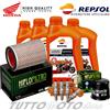 REPSOL - HIFLO - NGK KIT TAGLIANDO HONDA HORNET 900 2005 OLIO REPSOL 10W40 FILTRI CANDELE