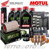 MOTUL / HIFLO Kit tagliando HONDA HORNET 600 2003 2004 2005 2006/Olio Filtri Candele Pastiglie