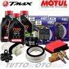 MOTUL - HIFLO - NGK - EBC - BANDO Tagliando YAMAHA T-MAX 500 2008-2012 Motul 7100 + Filtri Pastiglie Candele Rulli