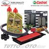 Castrol - NGK - Bando - Braking - Hiflof Tagliando KYMCO People 300 S i 2019 2020 Kit Olio Castrol POWER1 10W40 Completo