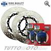 KIT DISCHI FRENO ANTERIORE FLOTTANTI + PASTIGLIE EBC TMAX 500 2008 2009 T-MAX