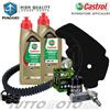 Castrol - Hiflo - Piaggio - Bando Tagliando PIAGGIO Carnaby 300 Cruiser 2009-2013 - Kit Olio Castrol Scooter 5W40