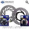 OEM Quality - EBC Brakes Kit Dischi e Pastiglie Ant + Post PIAGGIO Beverly 350 ST IE 4T 4V ABS 2016-2020