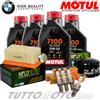 Motul - Hiflo - NGK Tagliando BMW R 1200 T 2014-2022 Kit Olio Motul 7100 15W50 Filtri Candele R1200