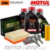 Motul - HIFLO - NGK Tagliando KTM Adventure 790 R 2019 2020 Kit Olio Motul 7100 10W50 Filtri Candele