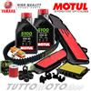 MOTUL - HIFLO - NGK - BANDO - MITSUBOSHI Kit Tagliando YAMAHA MAJESTY 400 2004 2005 2006/ Olio MOTUL Filtri Cinghia Rulli