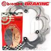 Braking - Brembo DISCO FRENO POST BRAKING WAVE PASTIGLIE BREMBO SINTER YAMAHA T-MAX 500 2004-2011