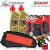 CASTROL - HIFLO - NGK - BREMBO Tagliando KYMCO XCiting 400 i E3 2012-2015 / Kit Olio Castrol P1 10W40 Revisione