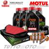 Motul - Hiflo - NGK Tagliando YAMAHA YZF-R1 - R1M 1000 2015-2020 Kit Olio Motul 7100 Filtri Candele