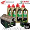 CASTROL - HIFLO KIT TAGLIANDO HONDA CBF600S 2008 OLIO CASTROL POWER 1 RACING + FILTRI