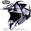 Airoh Casco Cross Enduro Motard Off-Road AIROH WRAAP Raze Black Matt - Taglia M