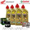CASTROL - HIFLO - NGK Tagliando HONDA X-ADV 750 2017-2021 / Olio CASTROL pow1 10W30 + filtro e candele