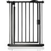 Safetots Cancelletto per Scale a Pressione con Chiusura Automatica, Extra Stretto, 61cm - 66,5cm, Nero Opaco, Cancelletto a Chiusura Automatica per Bambini, Barriera di Sicurezza per Bambini