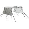 vidaXL 3-Bow Bimini-Top con pannelli laterali in rete 183x(137-152)x137 cm