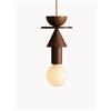 Schneid Studio Lampada a sospensione piccola con luce regolabile fatta a mano Junit Walnuss -