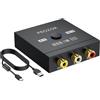 PROZOR Convertitore RCA a HDMI 1080P Plug and Play Adattatore AV a HDMI Supporta Switch 4:3/16:9 Adattatore Audio Video CVBS con Cavo USB per Wii, PS2, N64, VCR, DVD Regalo Retrò per Bambini e Adulti