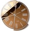 Arti&Mestieri Orologio da parete particolare Kintsugi beige,crystal luxe ambra
