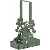 Arti&Mestieri Porta bicchieri floreale di design Fior di Loto Verde salvia
