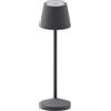 Lumisky Lampada da tavolo senza fili LED bianco caldo dimmerabile EMILY ROCK H25cm, grigio antracite