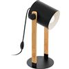 Eglo lampada da tavolo Hornwood, lampada vintage a 1 fiamma in stile