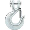 Akozon Gancio a Cerniera, Gancio a Slitta con Clip a U da 5/16 con Chiusura di Sicurezza Gancio di Traino in Acciaio Al Carbonio per Impieghi Gravosi per Argani per Rimorchio Gancio per Verricello Gancio di