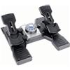 Saitek Pedaliera simulatore volo G Pro Rudder Pedals Black e Silver 945 000005