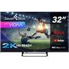 Smart-Tech 32HV02V TV 81,3 cm (32") HD Smart TV Wi-Fi Nero 180 cd/m²