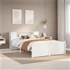 vidaXL Letto Libreria senza Materasso Bianco 140x200 cm Legno di Pino letto vidaXL