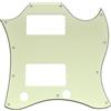 Musiclily Pro 11 Fori Battipenna Full Face per Chitarra Elettrica EPI China Made SG Standard, 3 strati Mint Green