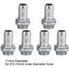 Bewinner Barb Fittings 6 PCS PC Raffreddamento ad acqua Raccordo a due getti G1 / 4 Filettatura Barb Connettore per tubo, acciaio inossidabile(11mm)