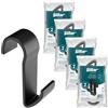 Sillar Ganci per termoarredo neri 8 pezzi - ganci scaldasalviette bagno senza forare, appendini termoarredo bagno, ganci doccia accappatoio, porta asciugamani termosifone ABS