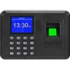 DAUERHAFT Macchina per la rilevazione delle presenze con impronte digitali, registratore con orologio biometrico con display 2, 4 pollici, lettore per il check in dei dipendenti, di