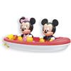 Clementoni Disney Baby - Mickey & Minnie Bath Toy Boat Set, Gioco Bagnetto Bambini 6+ Mesi, Gomma Morbida Senza Fori Antimuffa, con Elica Girevole, 17626