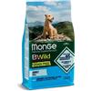 Monge Natural Superpremium BWild Grain Free per Cani Adult Mini con Acciughe, Patate e Piselli da 2,5 Kg