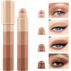 Boobeen Cream Stick Eyeshadow Set, matita ombretto altamente pigmentata a lunga durata, penna evidenziatore per occhi, finitura opaca e shimmer