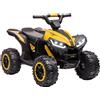 Quad Elettrico per Bambini 12V ATV, Doppio Motore E 2 Velocità, Ruote Larghe Con